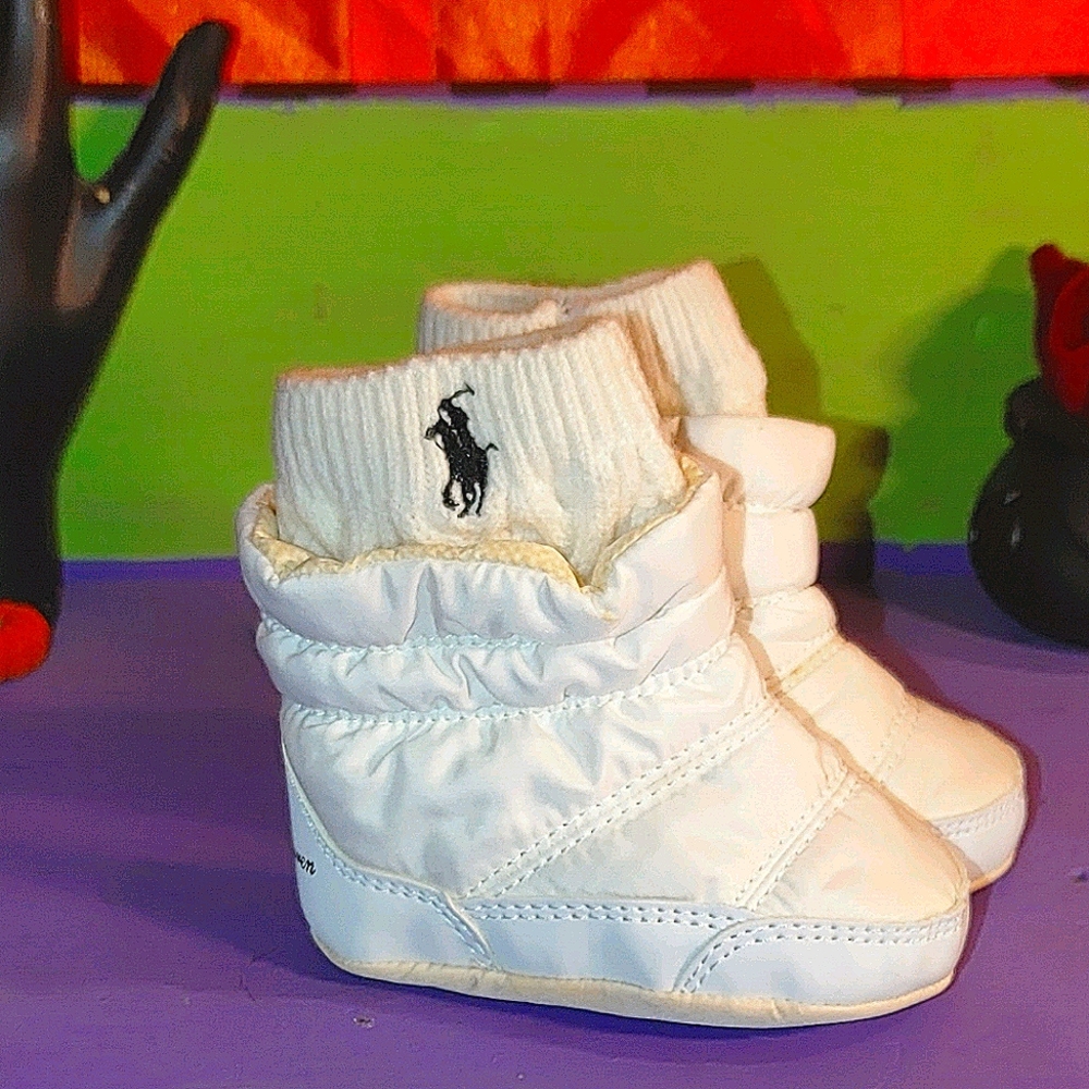 👶🏻Vintage Ralph Lauren Unisex Baby Crib Booties👶🏻
